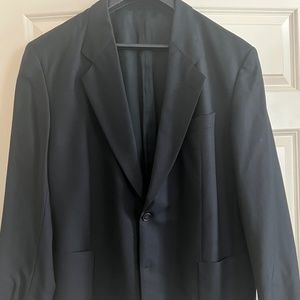 MENS VINTAGE HUGO BOSS 2-BUTTON BLAZER 46R VENTLESS WOOL GERMANY